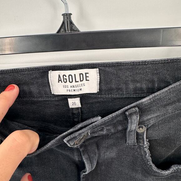 AGOLDE Sophie Ankle Denim Jean in Reverb Wash A123B-1158 // 26 - Picture 6 of 11